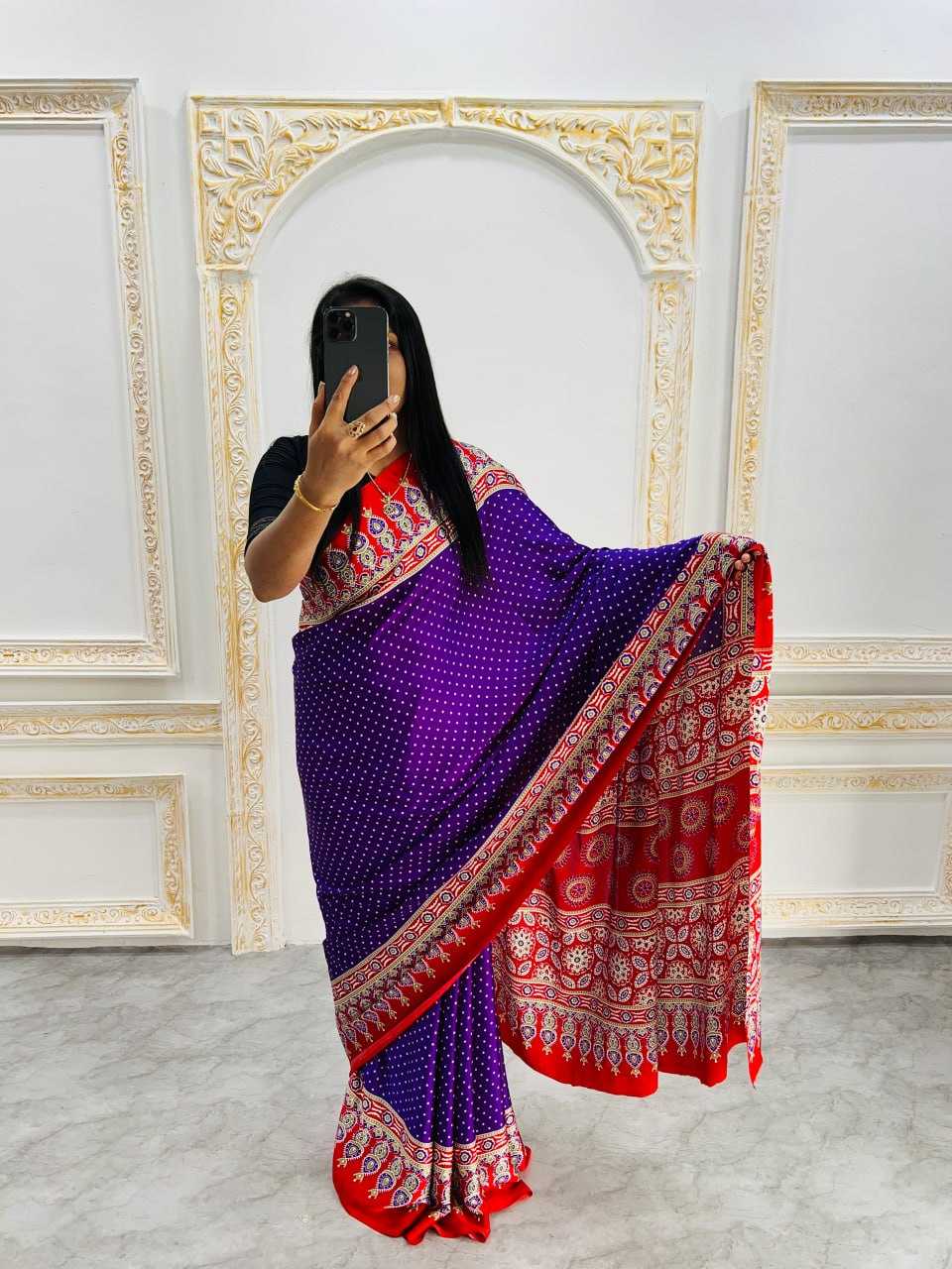 Ynf Japan Sartin RIN207 2235 Sarees Wholesale Fancy Sarees Printed Sarees Ladies Sarees Manufacturer