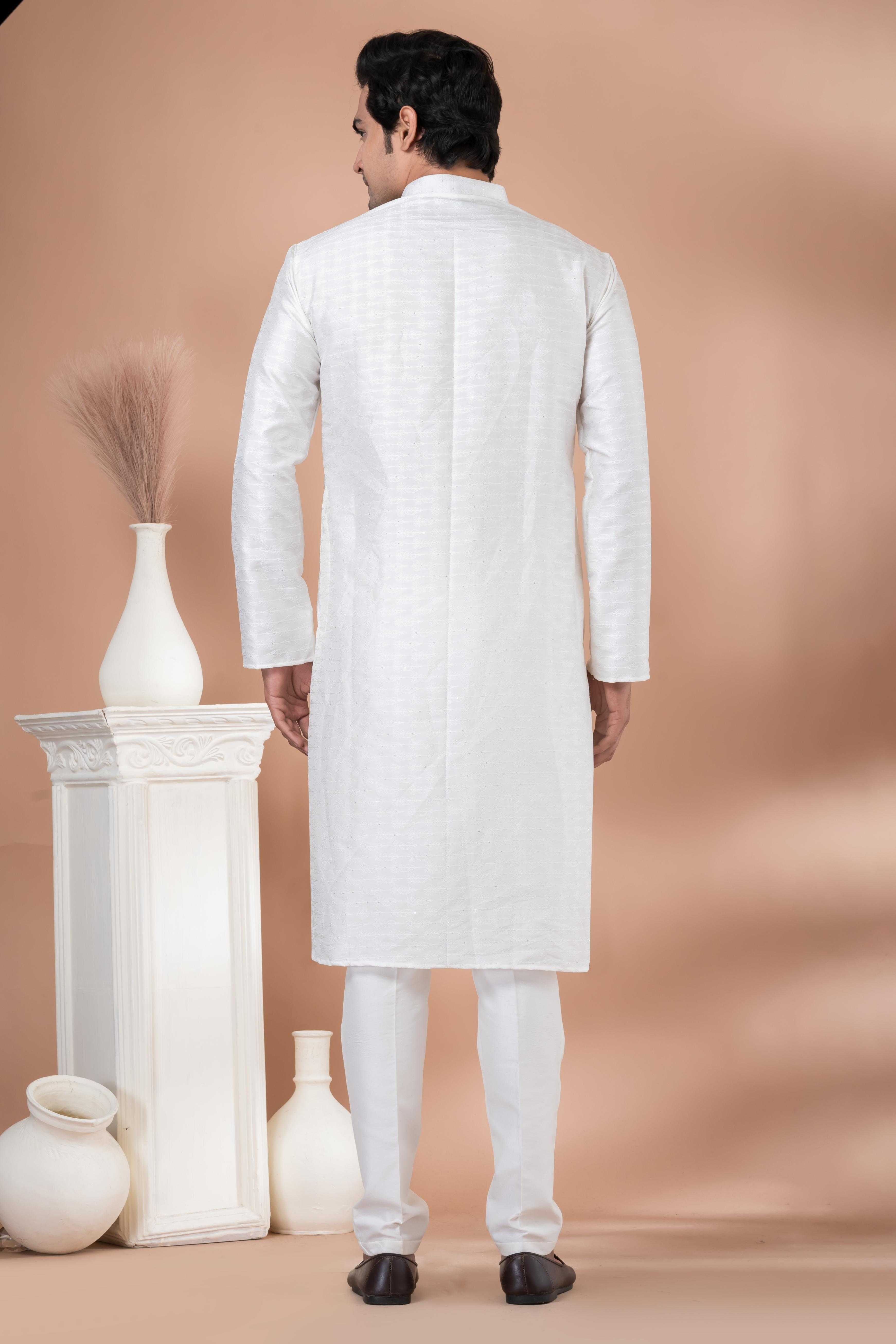 Ynf Jequard Silk RIN223 3360C Mens Wear Festive Collections Wholesale Mens Kurtas Mens Kurta Pyjama Onam Collections Manufacturer