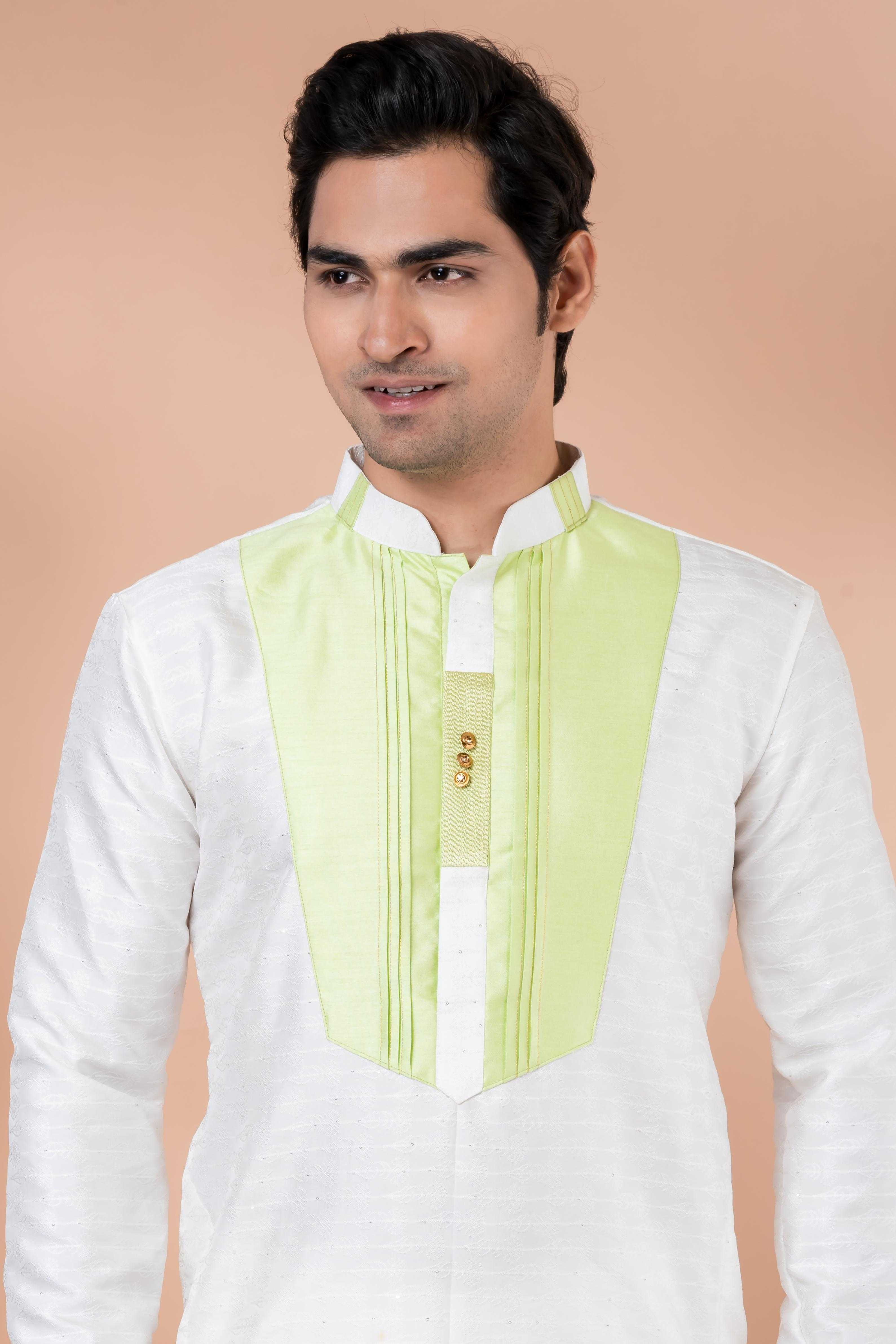 Ynf Jequard Silk RIN223 3360C Mens Wear Festive Collections Wholesale Mens Kurtas Mens Kurta Pyjama Onam Collections Manufacturer