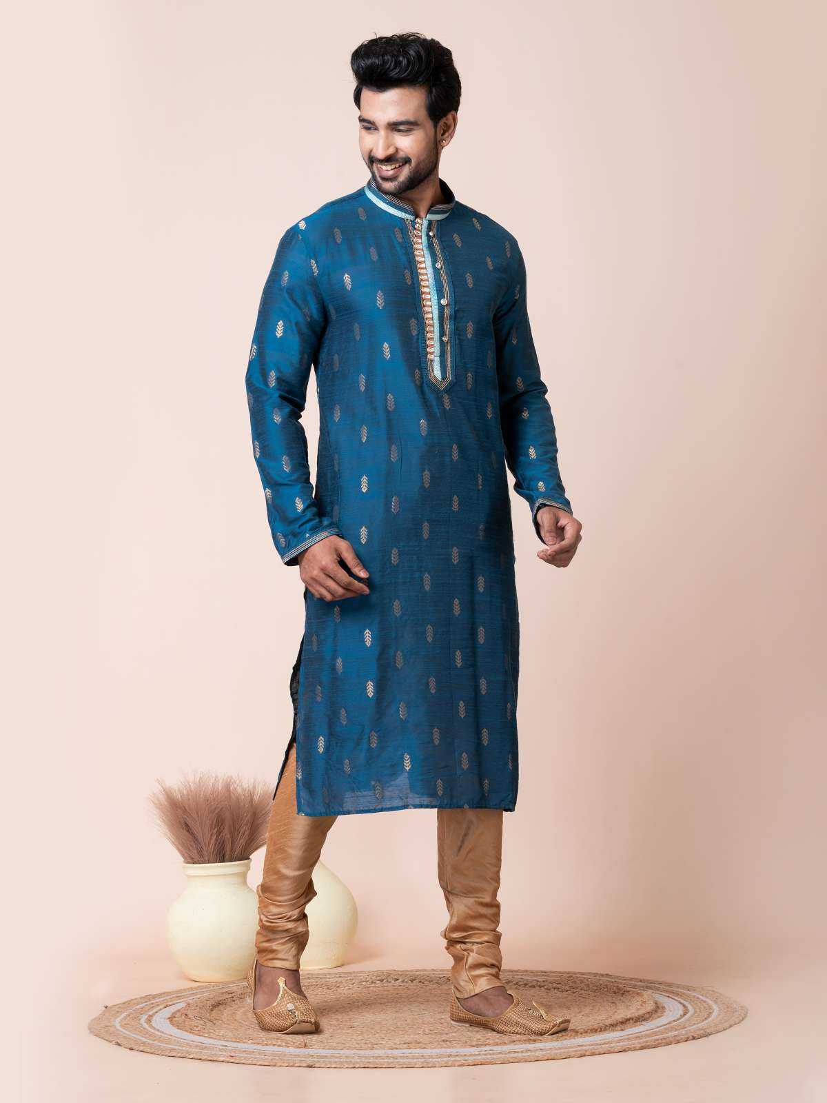 Ynf Jequard Silk RIN223 3467B Mens Wear Wholesale Mens Kurtas Mens Kurta Pyjama Men Wedding kurta Manufacturer