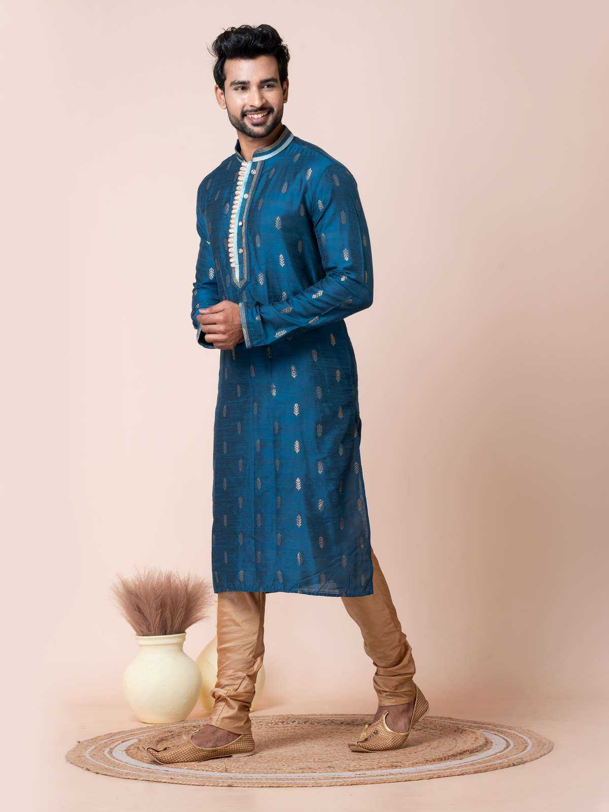 Ynf Jequard Silk RIN223 3467B Mens Wear Wholesale Mens Kurtas Mens Kurta Pyjama Men Wedding kurta Manufacturer