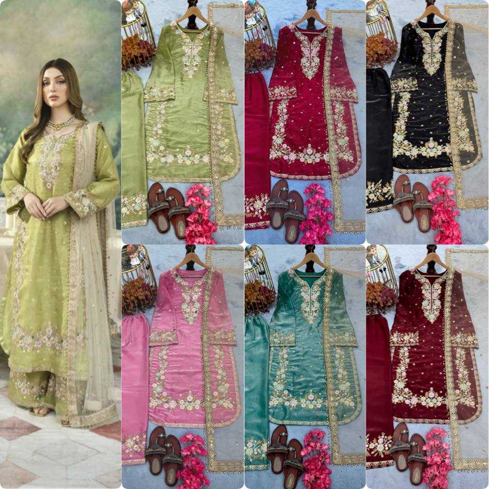 Ynf Jimmy Choo KESH141 199 Suits & Dresses Festive Collections Plus Size Collections Wholesale Embroidery Suits Palazzo Suit Designer Suits Manufacturer