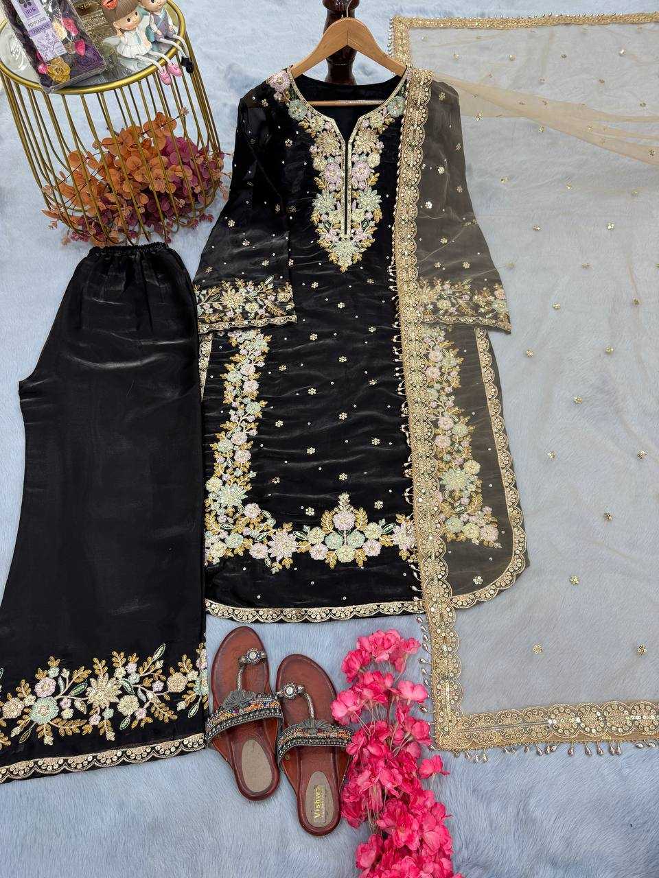 Ynf Jimmy Choo KESH141 199 Suits & Dresses Festive Collections Plus Size Collections Wholesale Embroidery Suits Palazzo Suit Designer Suits Manufacturer