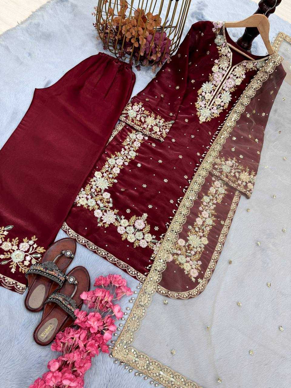 Ynf Jimmy Choo KESH141 199 Suits & Dresses Festive Collections Plus Size Collections Wholesale Embroidery Suits Palazzo Suit Designer Suits Manufacturer