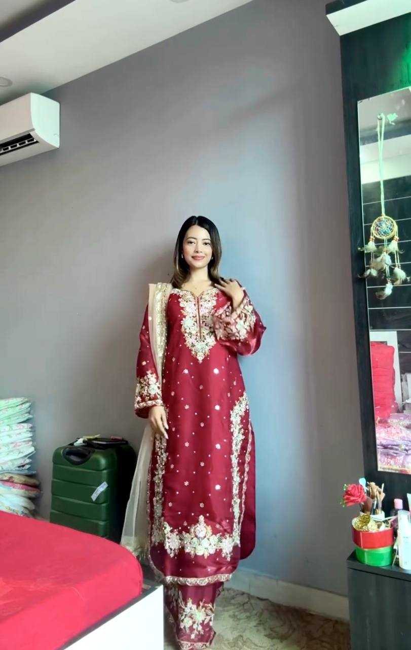 Ynf Jimmy Choo KESH141 199 Suits & Dresses Festive Collections Plus Size Collections Wholesale Embroidery Suits Palazzo Suit Designer Suits Manufacturer