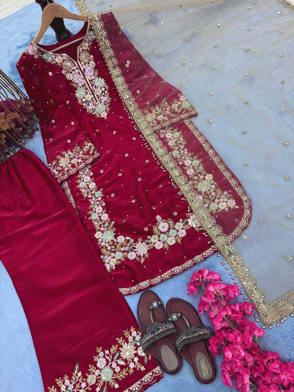 Ynf Jimmy Choo KESH141 199 Suits & Dresses Festive Collections Plus Size Collections Wholesale Embroidery Suits Palazzo Suit Designer Suits Manufacturer