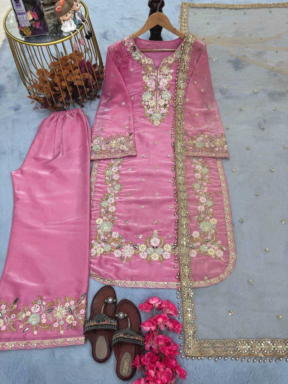 Ynf Jimmy Choo KESH141 199 Suits & Dresses Festive Collections Plus Size Collections Wholesale Embroidery Suits Palazzo Suit Designer Suits Manufacturer