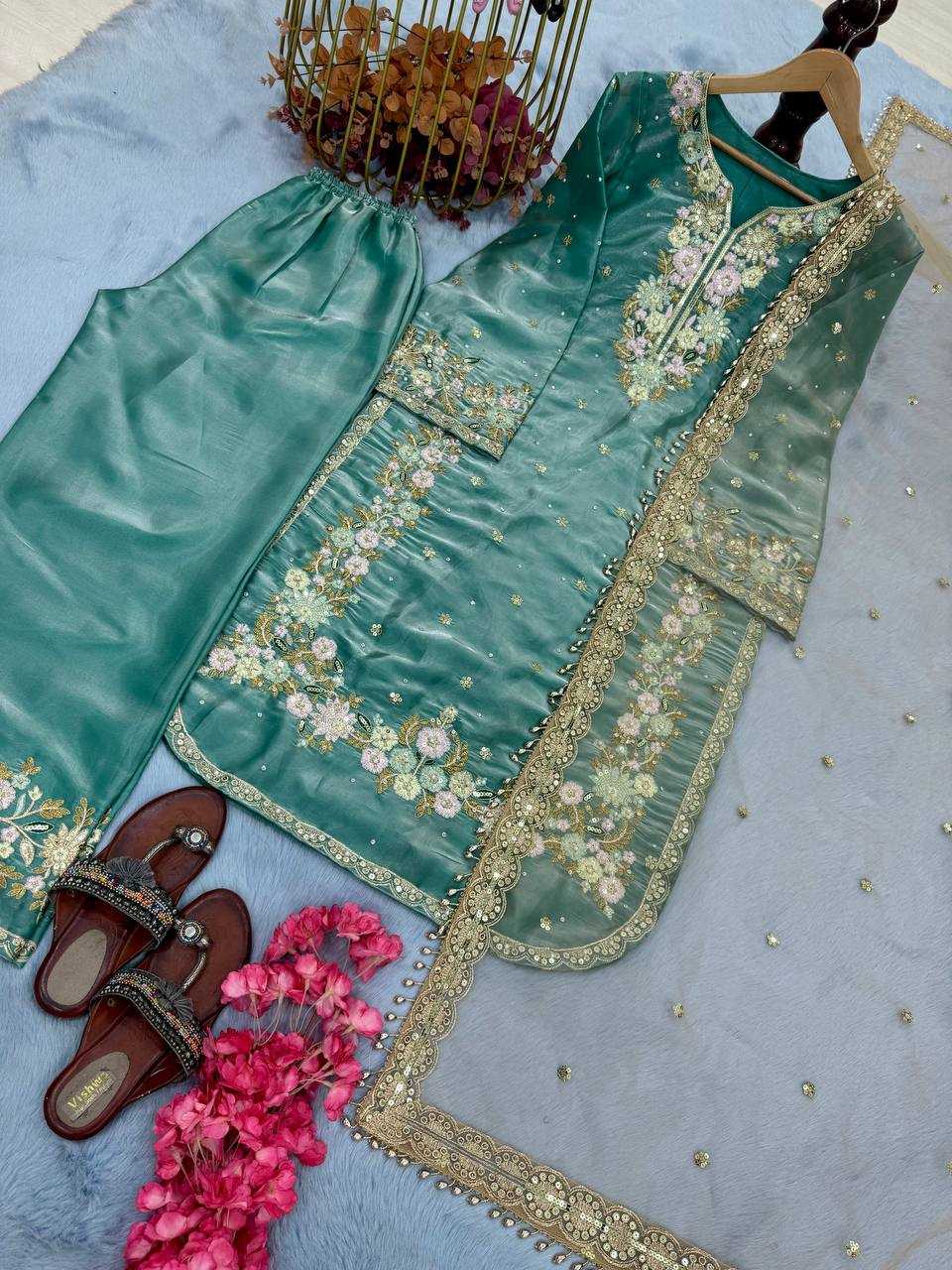 Ynf Jimmy Choo KESH141 199 Suits & Dresses Festive Collections Plus Size Collections Wholesale Embroidery Suits Palazzo Suit Designer Suits Manufacturer