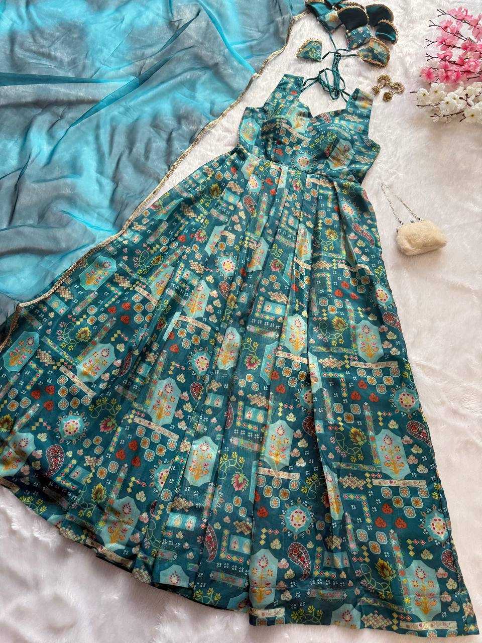 Ynf Jimmy Choo KESH154 302 Gowns Wholesale Printed Gowns Fancy Gowns Anarkali Gown Manufacturer
