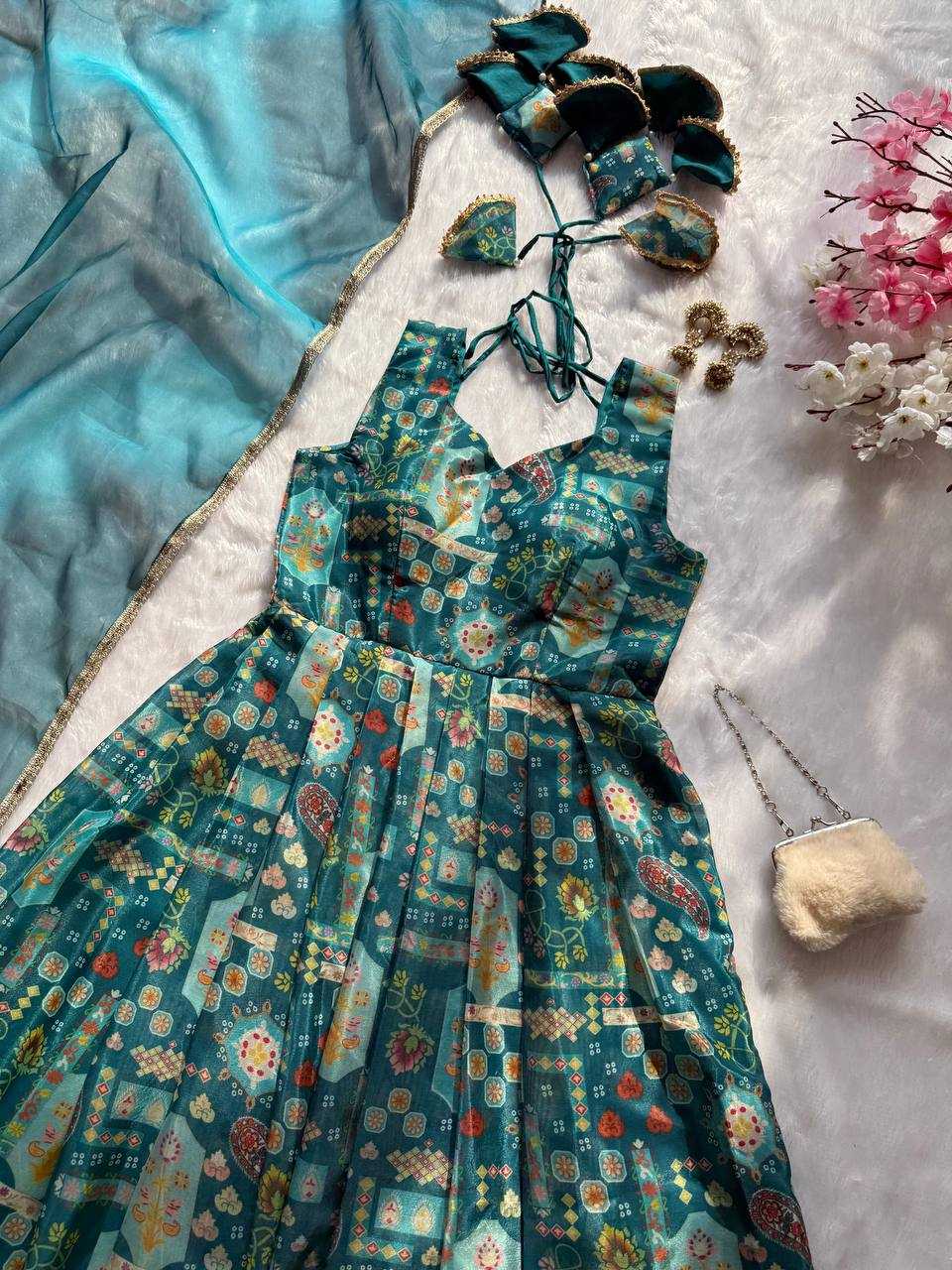 Ynf Jimmy Choo KESH154 302 Gowns Wholesale Printed Gowns Fancy Gowns Anarkali Gown Manufacturer