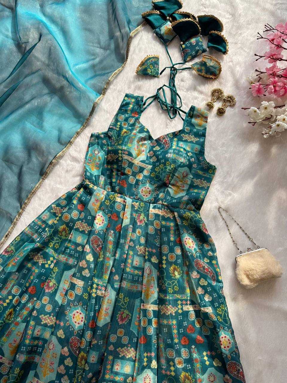 Ynf Jimmy Choo KESH154 302 Gowns Wholesale Printed Gowns Fancy Gowns Anarkali Gown Manufacturer