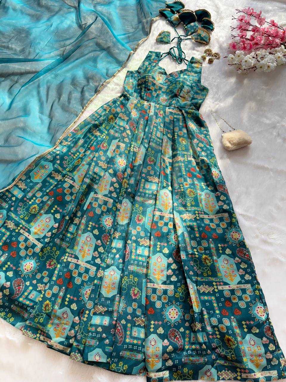Ynf Jimmy Choo KESH154 302 Gowns Wholesale Printed Gowns Fancy Gowns Anarkali Gown Manufacturer