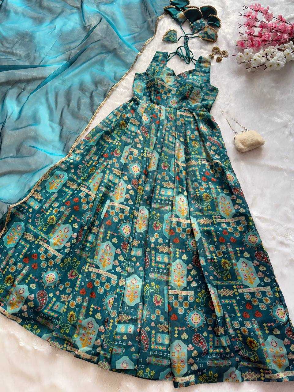 Ynf Jimmy Choo KESH154 302 Gowns Wholesale Printed Gowns Fancy Gowns Anarkali Gown Manufacturer
