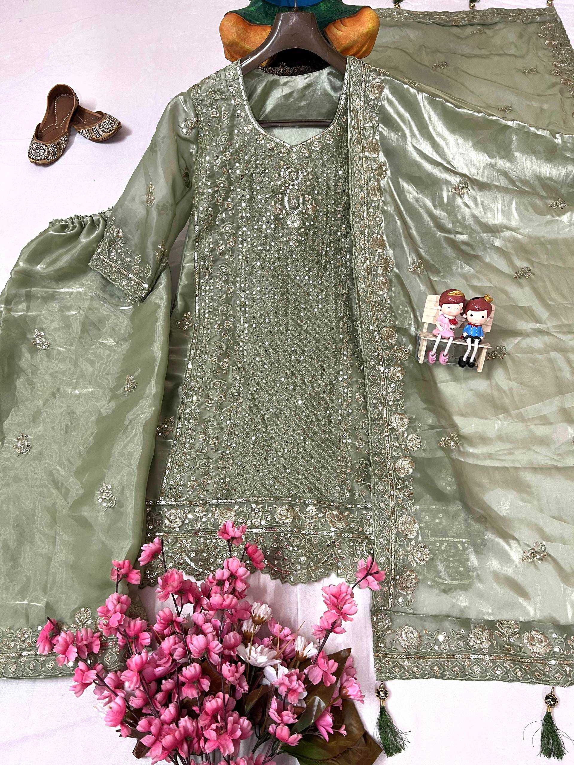 Ynf Jimmy Choo KESH492 1372 Suits & Dresses Wholesale Ladies Suits Embroidery Suits Palazzo Suit Manufacturer