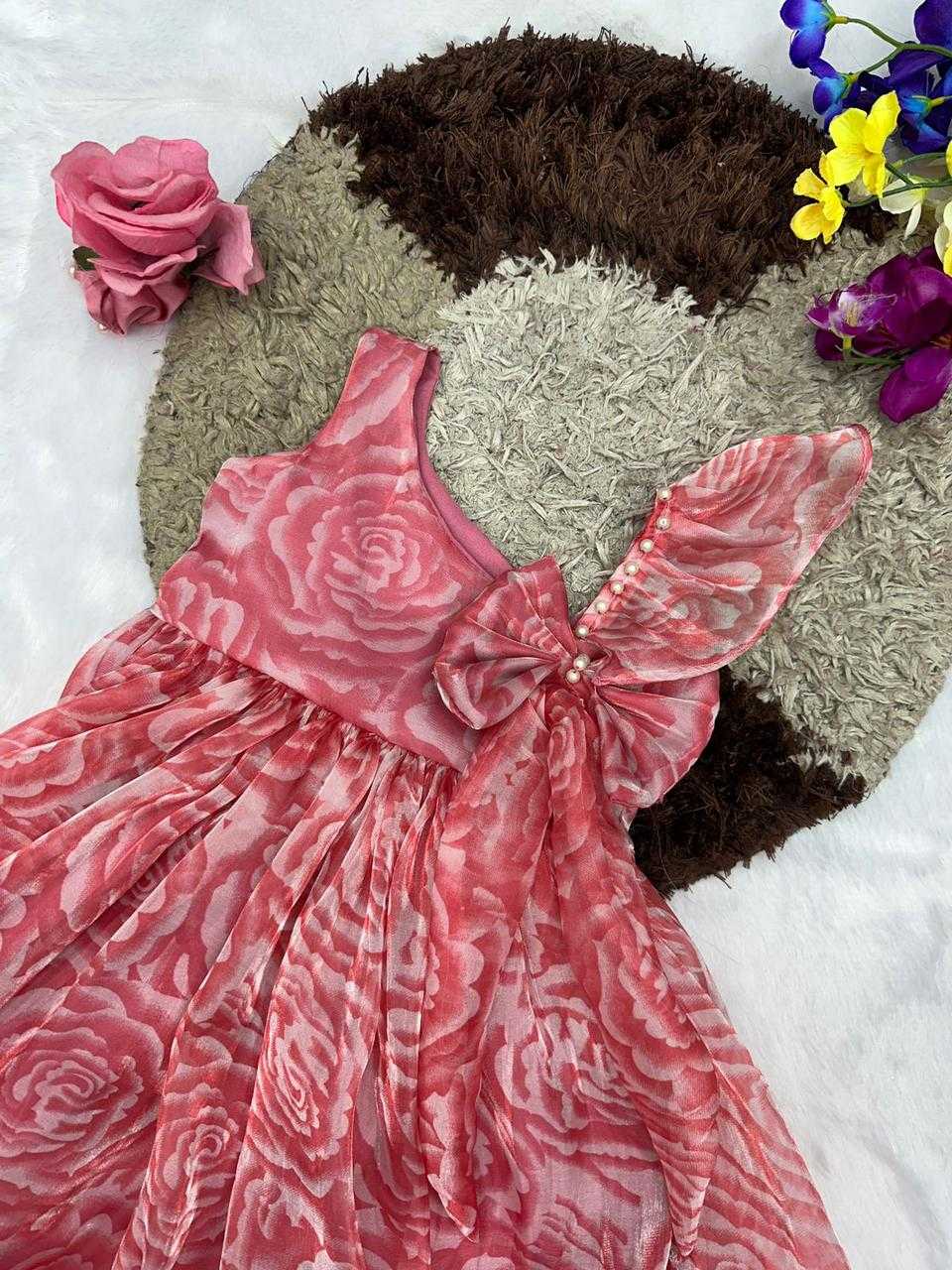 Ynf Jimmy Choo KESH493 Frock Kids Wear Wholesale Kids Frocks Embroidered Frock Girls Frock Manufacturer