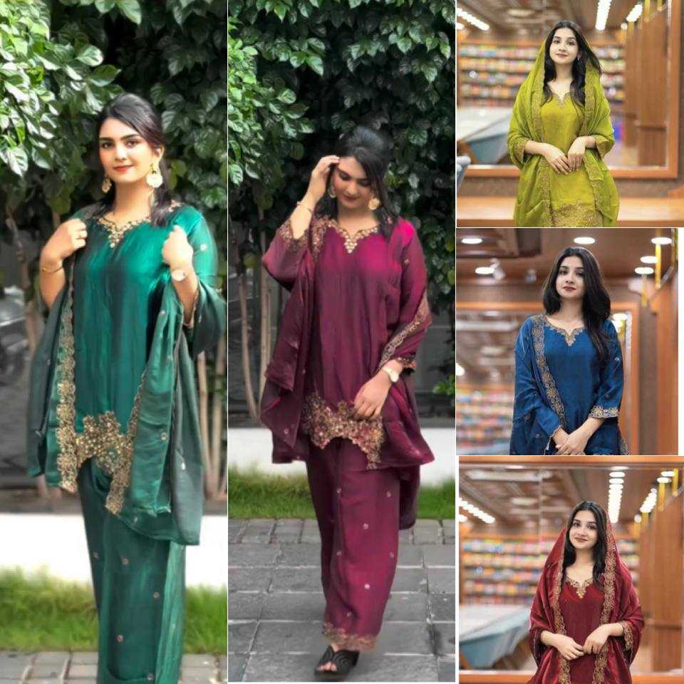 Ynf Jimmy Choo KESH499 1674 Suits & Dresses Wedding Collections Festive Collections Wholesale Embroidery Suits Ladies Silk Suit Wedding Outfits Manufacturer