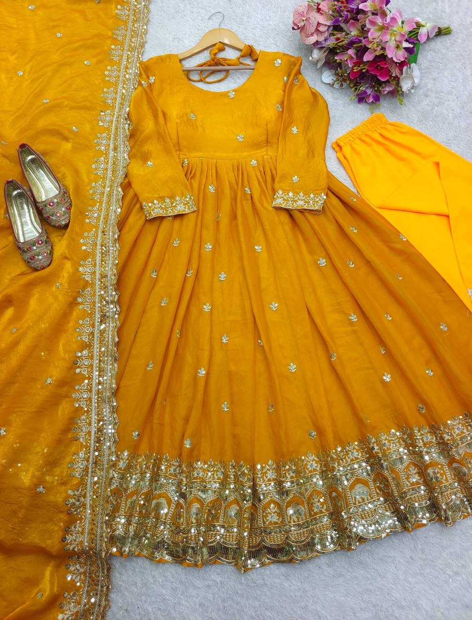 Ynf Jimmy Choo KESH506 135 Gowns Wholesale Fancy Gowns Embroidery Gowns Designer Gowns Manufacturer