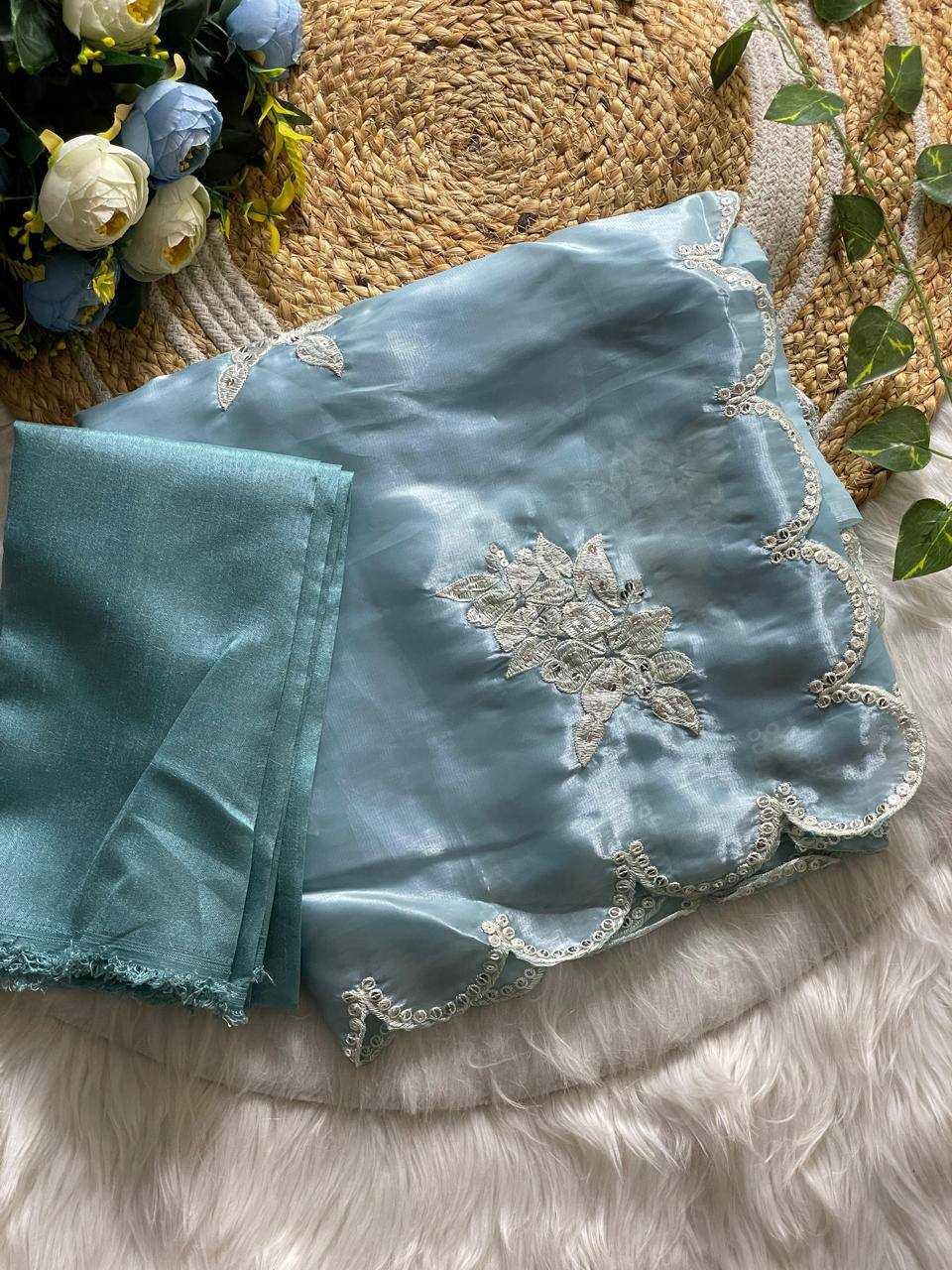 Ynf Jimmy Choo RIN131 398 Sarees Wedding Collections Festive Collections Wholesale Jimmy Choo Sarees Sequence Sarees Embroidered Sarees Manufacturer