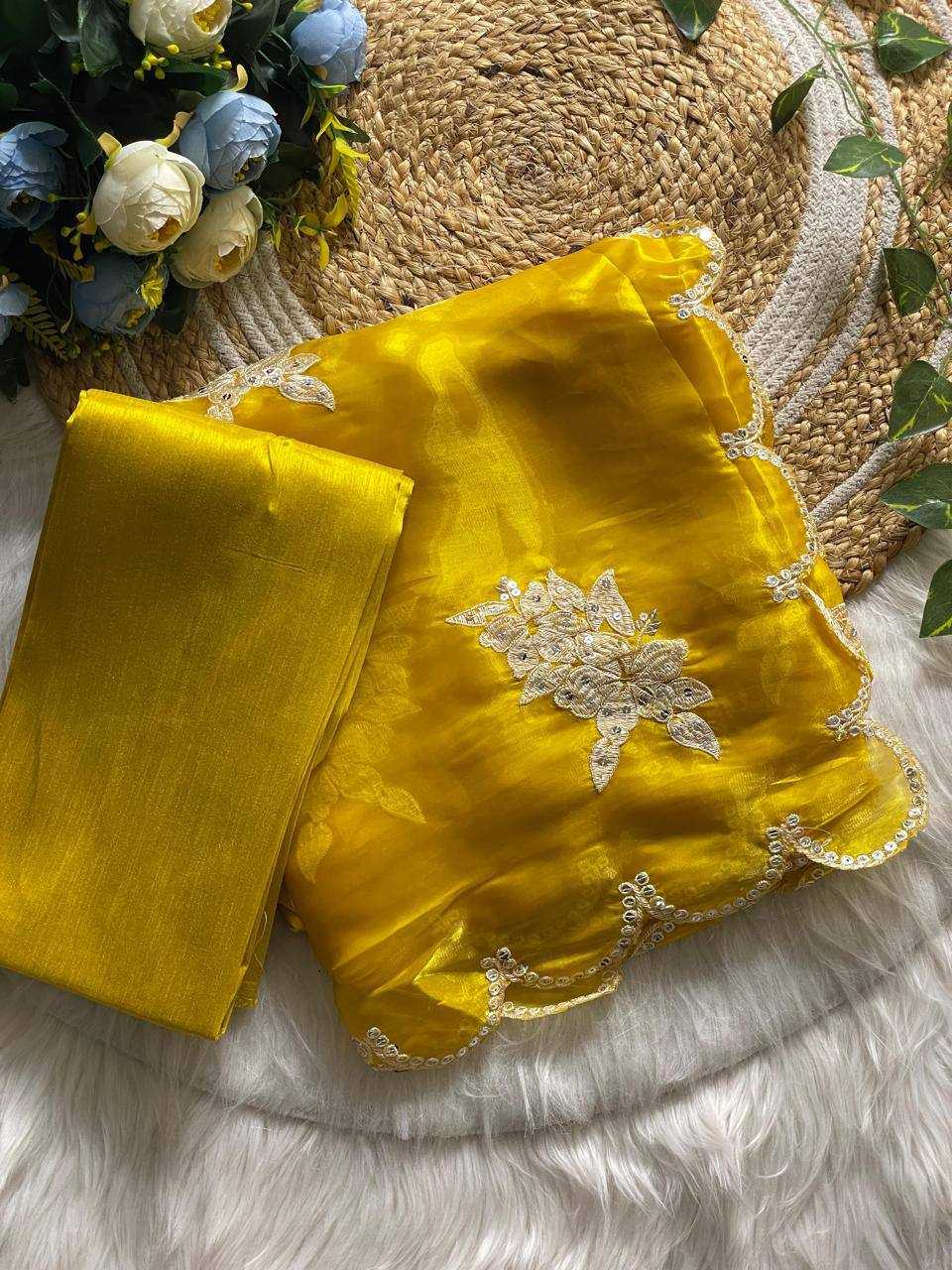 Ynf Jimmy Choo RIN131 398 Sarees Wedding Collections Festive Collections Wholesale Jimmy Choo Sarees Sequence Sarees Embroidered Sarees Manufacturer