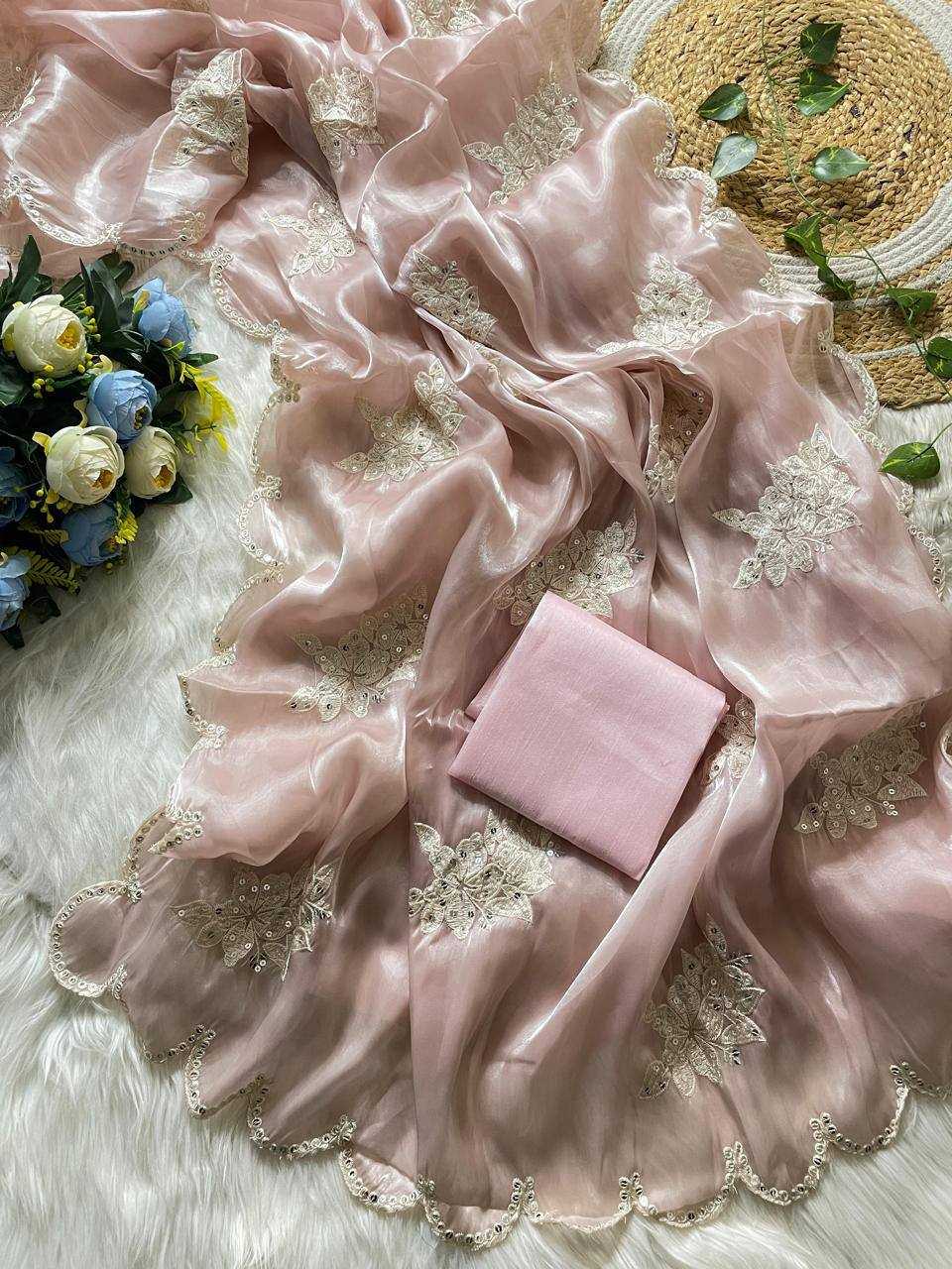 Ynf Jimmy Choo RIN131 398 Sarees Wedding Collections Festive Collections Wholesale Jimmy Choo Sarees Sequence Sarees Embroidered Sarees Manufacturer
