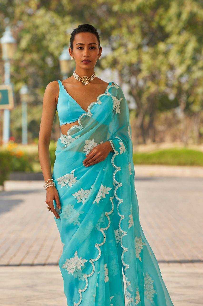 Ynf Jimmy Choo RIN131 398 Sarees Wedding Collections Festive Collections Wholesale Jimmy Choo Sarees Sequence Sarees Embroidered Sarees Manufacturer