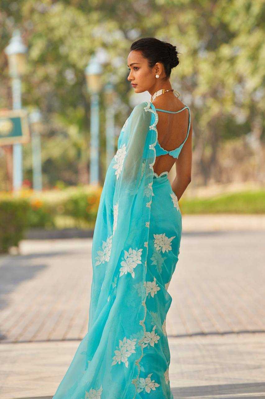 Ynf Jimmy Choo RIN131 398 Sarees Wedding Collections Festive Collections Wholesale Jimmy Choo Sarees Sequence Sarees Embroidered Sarees Manufacturer