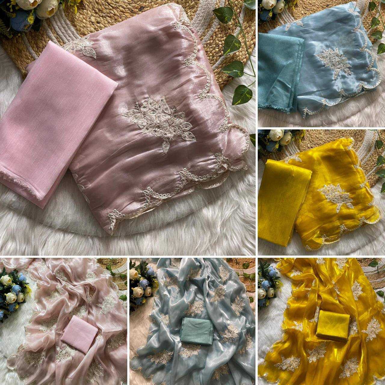Ynf Jimmy Choo RIN131 398 Sarees Wedding Collections Festive Collections Wholesale Jimmy Choo Sarees Sequence Sarees Embroidered Sarees Manufacturer
