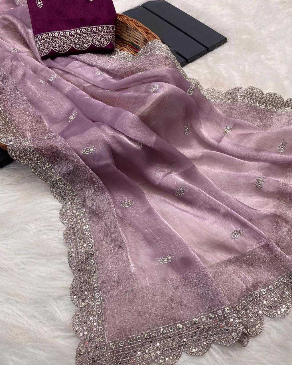 Ynf Jimmy Choo RIN134 0260 Silk Sarees Wedding Collections Festive Collections Wholesale Soft Silk Sarees Designer Silk Sarees Embroidered Silk Sarees Manufacturer