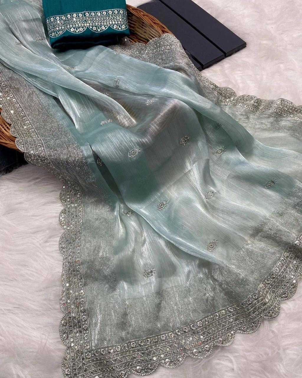 Ynf Jimmy Choo RIN134 0260 Silk Sarees Wedding Collections Festive Collections Wholesale Soft Silk Sarees Designer Silk Sarees Embroidered Silk Sarees Manufacturer