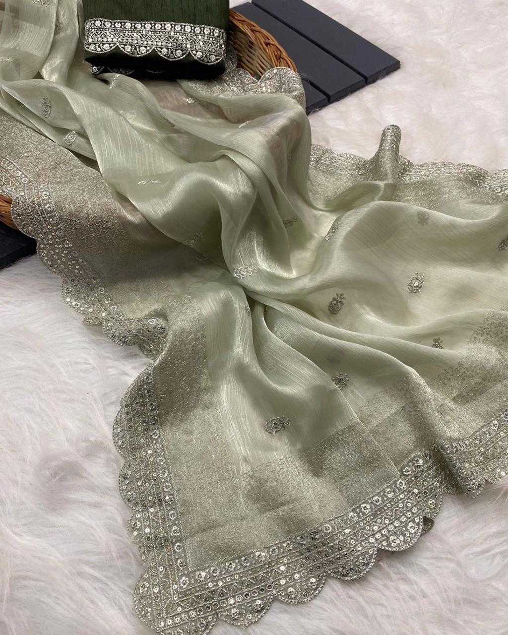 Ynf Jimmy Choo RIN134 0260 Silk Sarees Wedding Collections Festive Collections Wholesale Soft Silk Sarees Designer Silk Sarees Embroidered Silk Sarees Manufacturer