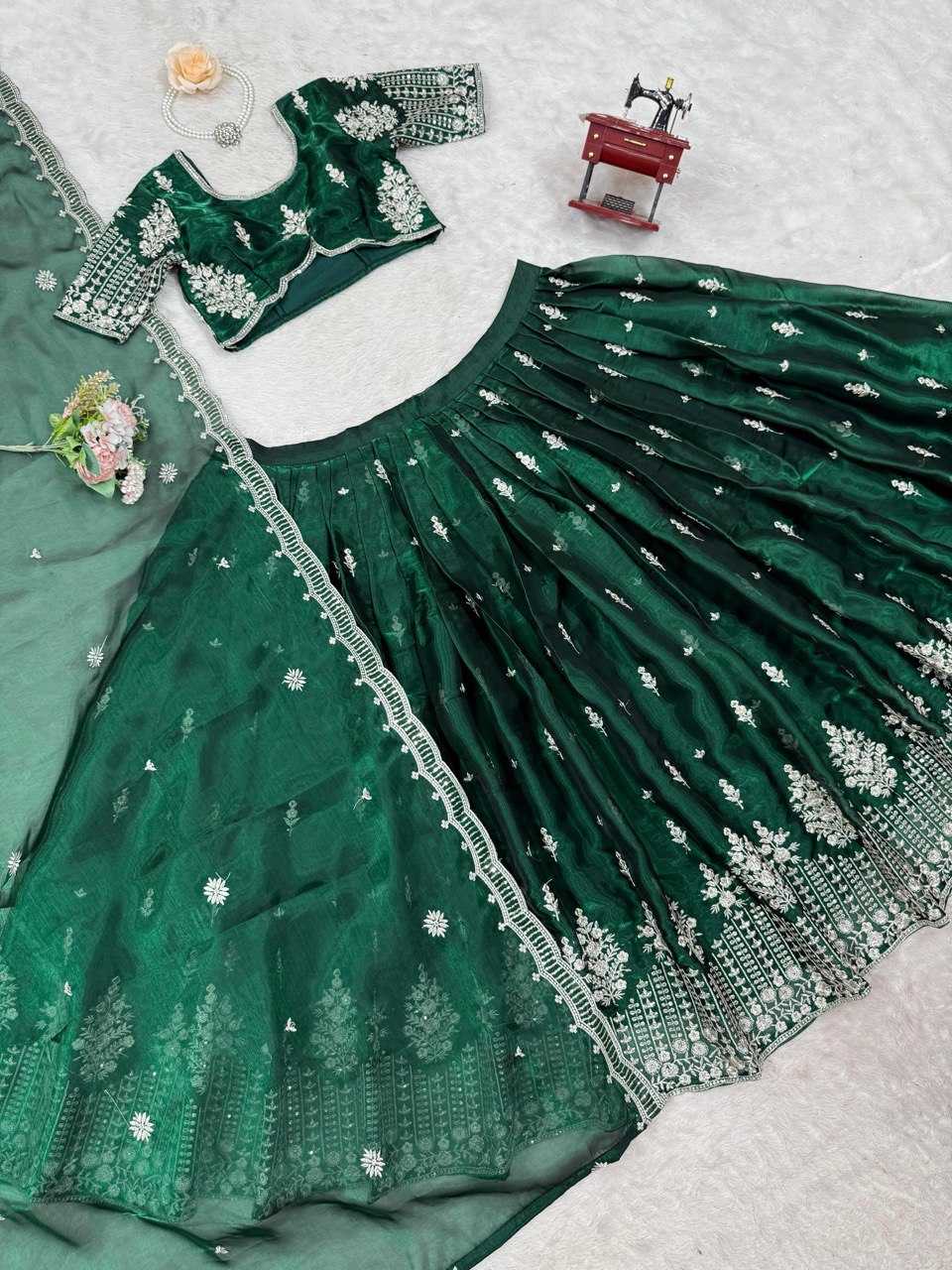 Ynf Jimmy Choo RIN162 357 Lehengas Festive Collections Wholesale Sequins Lehenga Navratri Chaniya Choli Manufacturer