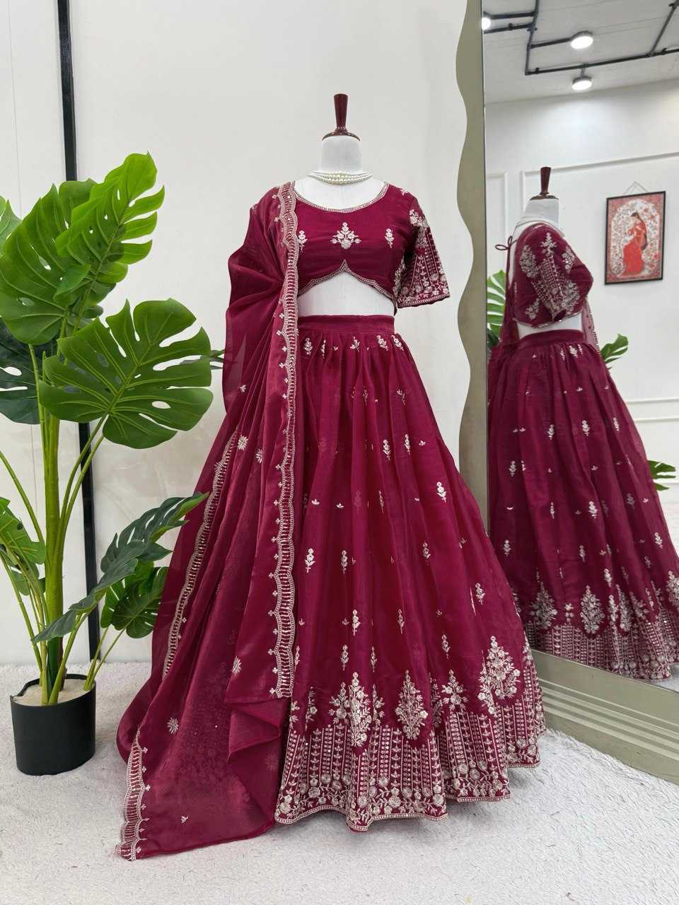 Ynf Jimmy Choo RIN162 357 Lehengas Festive Collections Wholesale Sequins Lehenga Navratri Chaniya Choli Manufacturer