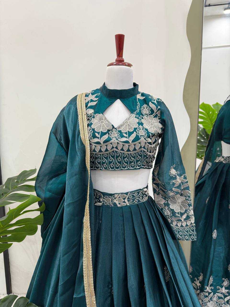 Ynf Jimmy Choo RIN162 365 Lehengas Wholesale Fancy Lehenga Silk Lehenga Embroidered Lehenga Manufacturer