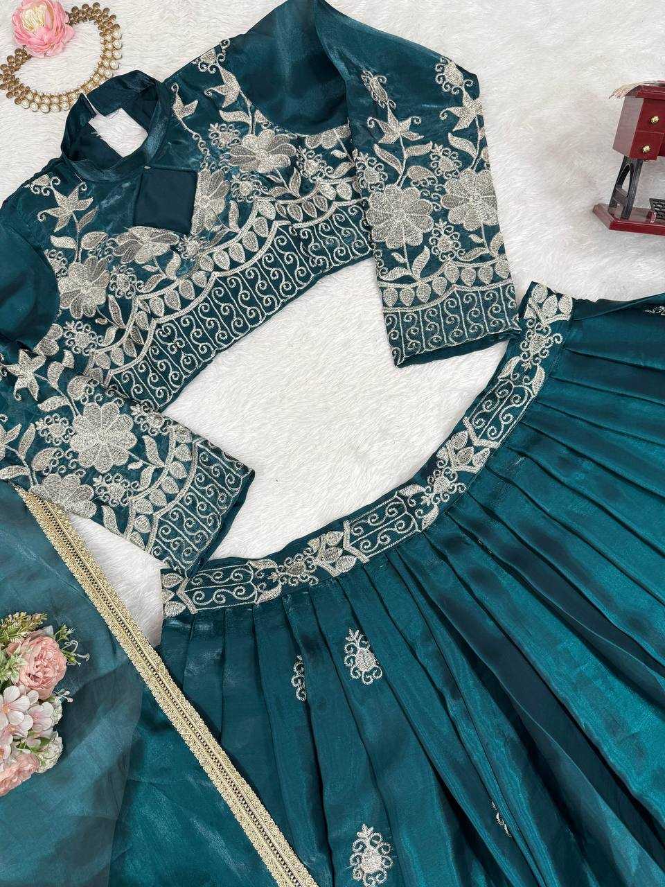 Ynf Jimmy Choo RIN162 365 Lehengas Wholesale Fancy Lehenga Silk Lehenga Embroidered Lehenga Manufacturer