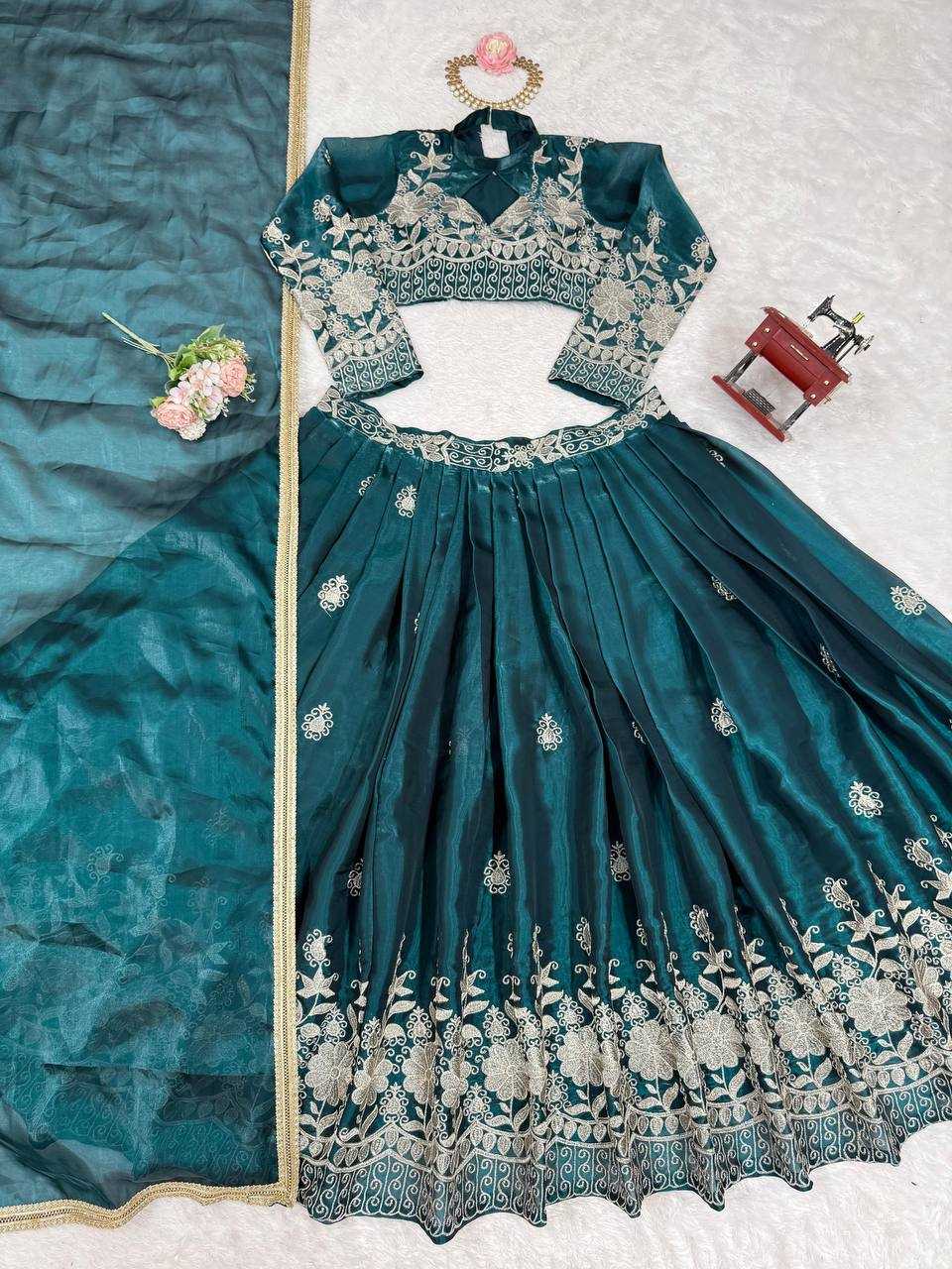Ynf Jimmy Choo RIN162 365 Lehengas Wholesale Fancy Lehenga Silk Lehenga Embroidered Lehenga Manufacturer