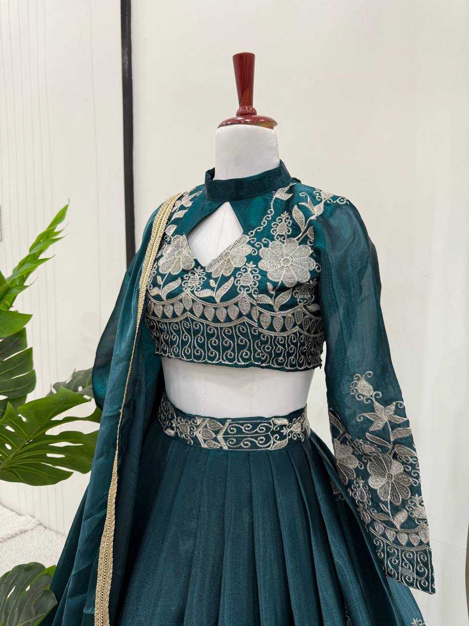 Ynf Jimmy Choo RIN162 365 Lehengas Wholesale Fancy Lehenga Silk Lehenga Embroidered Lehenga Manufacturer