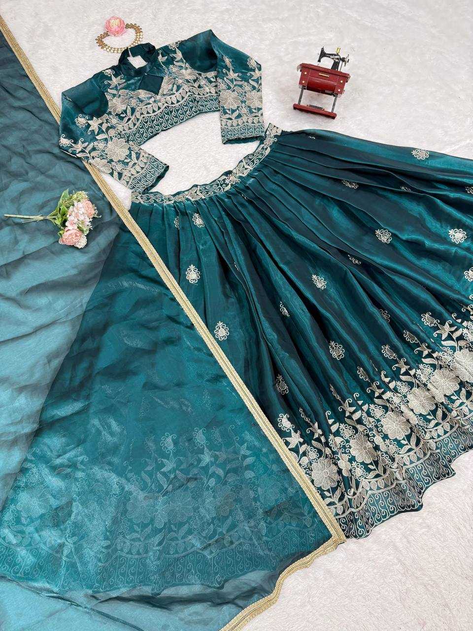 Ynf Jimmy Choo RIN162 365 Lehengas Wholesale Fancy Lehenga Silk Lehenga Embroidered Lehenga Manufacturer