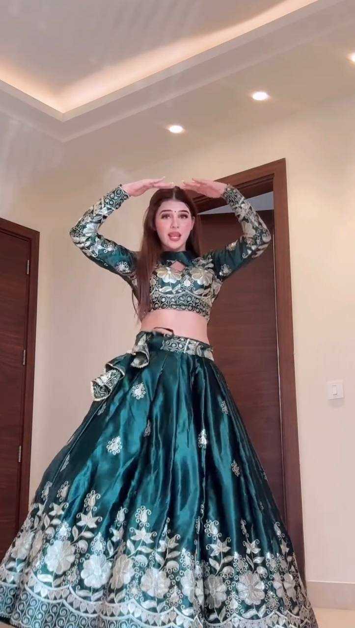 Ynf Jimmy Choo RIN162 365 Lehengas Wholesale Fancy Lehenga Silk Lehenga Embroidered Lehenga Manufacturer