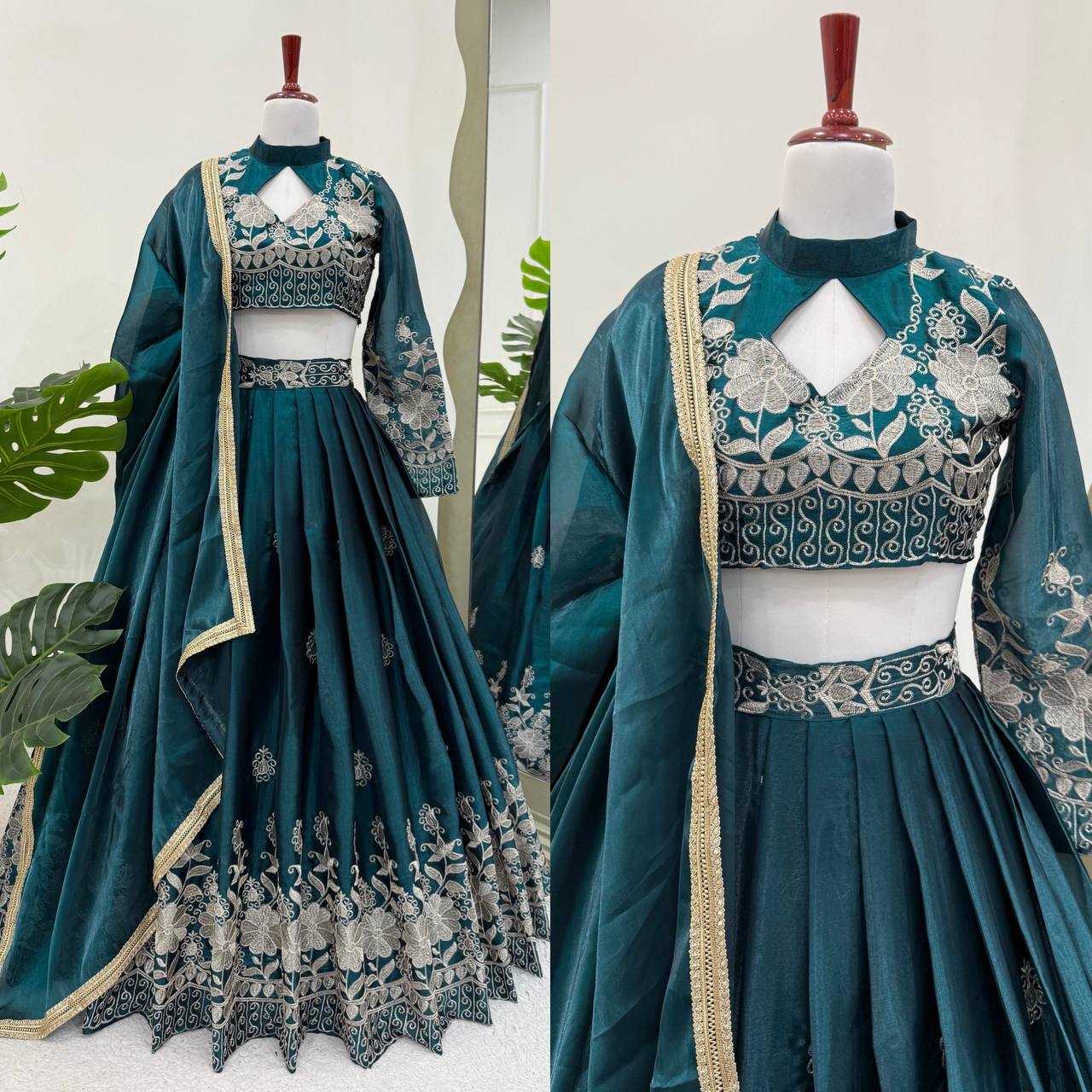 Ynf Jimmy Choo RIN162 365 Lehengas Wholesale Fancy Lehenga Silk Lehenga Embroidered Lehenga Manufacturer