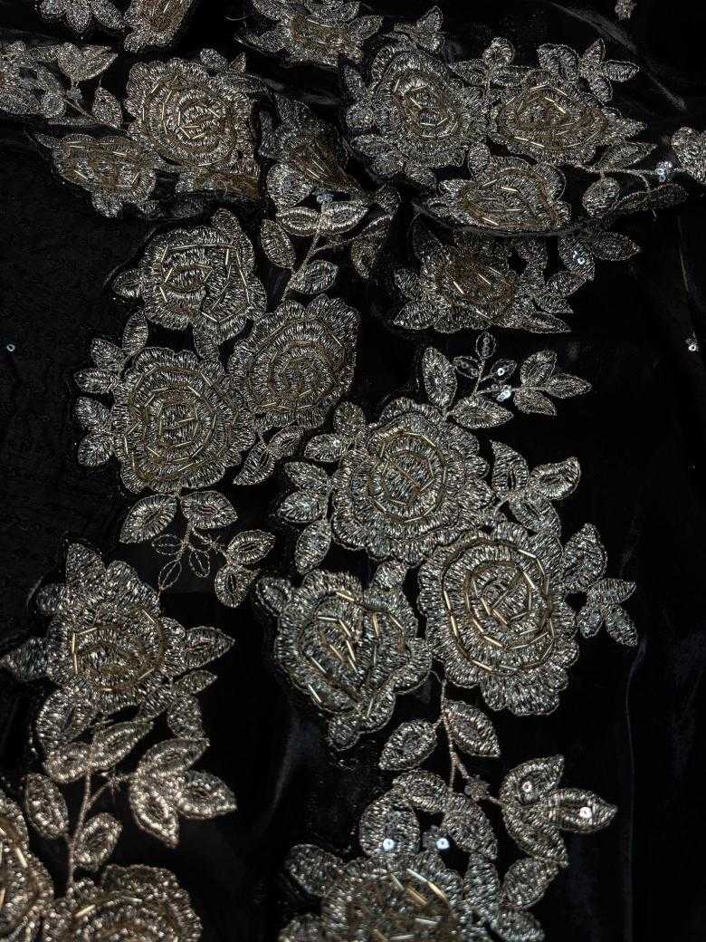 Ynf Jimmy Choo RIN164 Stunning black Sarees Wedding Collections Festive Collections Wholesale Designer Sarees Jimmy Choo Sarees Black Sarees Manufacturer