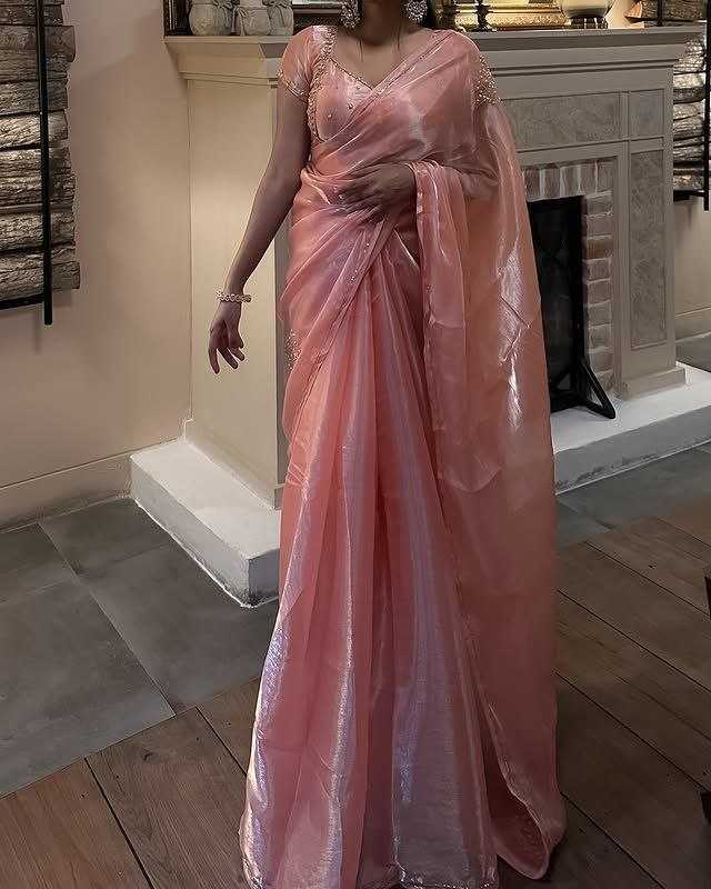 Ynf Jimmy Choo RIN216 rose gold Sarees Wholesale Designer Sarees Jimmy Choo Sarees Fancy Sarees Manufacturer
