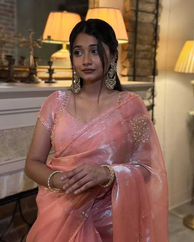 Ynf Jimmy Choo RIN216 rose gold Sarees Wholesale Designer Sarees Jimmy Choo Sarees Fancy Sarees Manufacturer