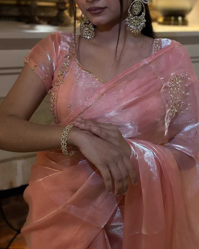 Ynf Jimmy Choo RIN216 rose gold Sarees Wholesale Designer Sarees Jimmy Choo Sarees Fancy Sarees Manufacturer