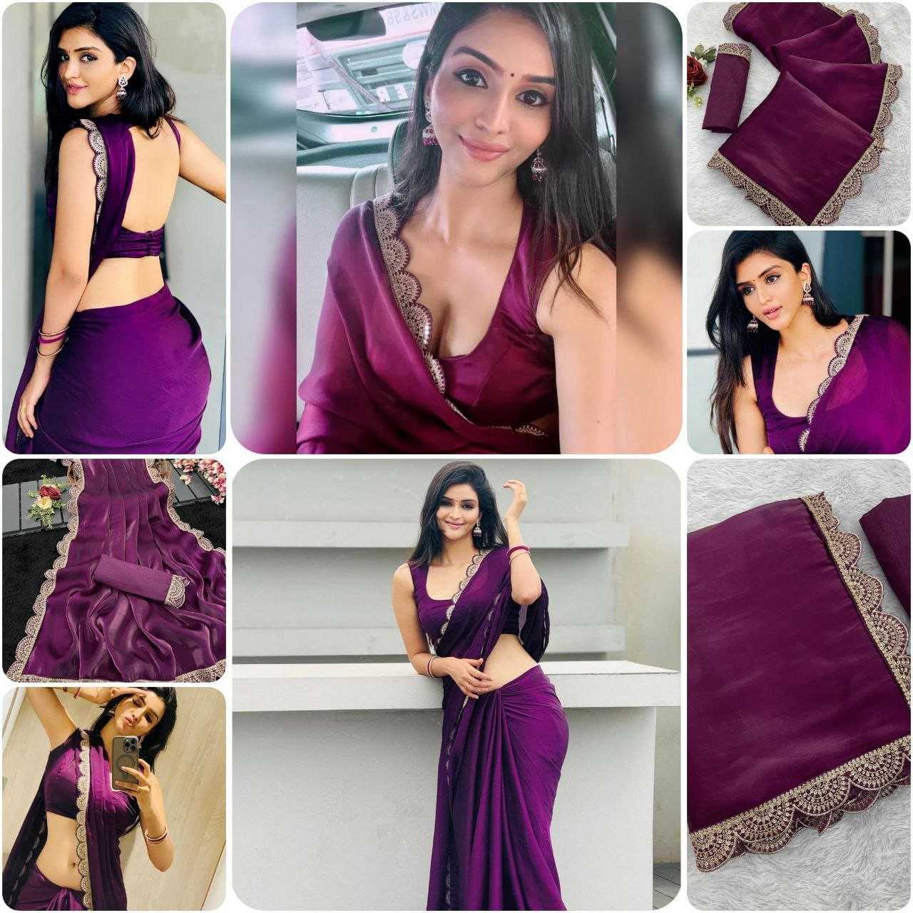 Ynf Jimmy Choo RIN216 wine Sarees Wholesale Party Wear Sarees Fancy Sarees Manufacturer
