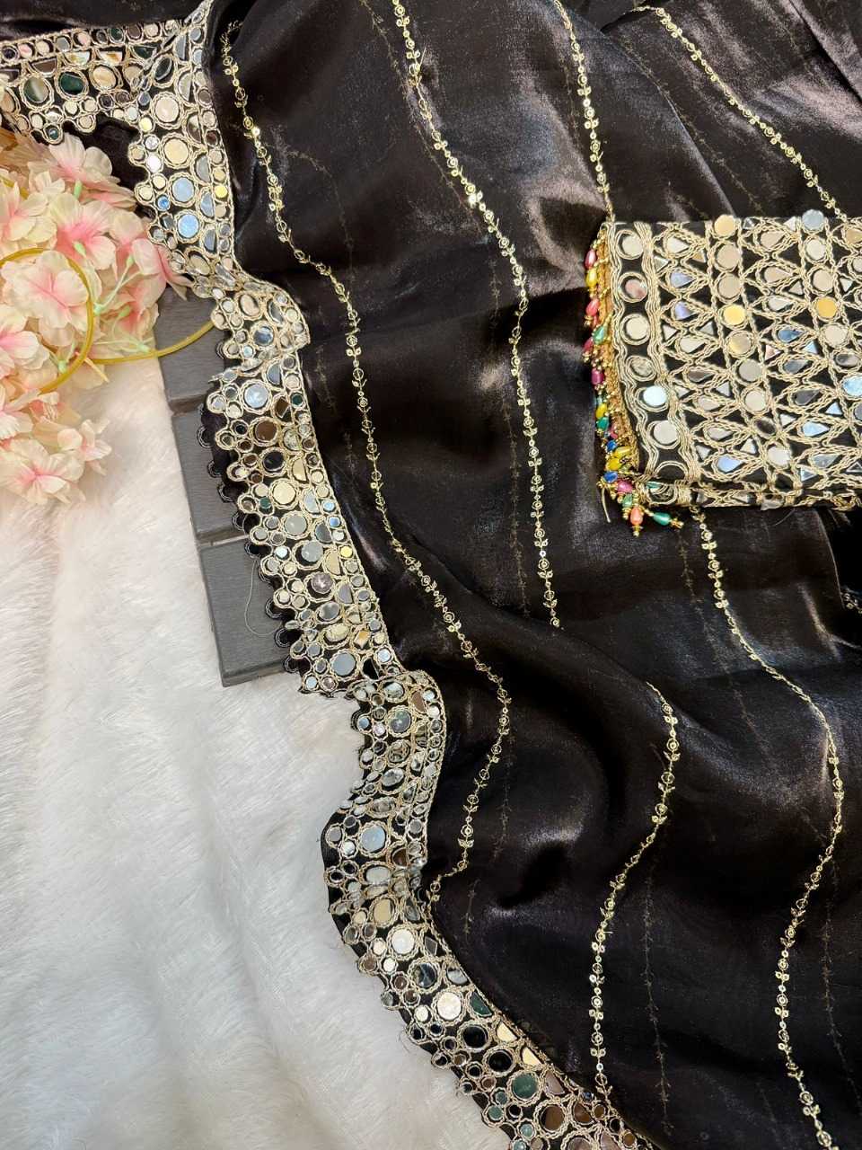 Ynf Jimmy Choo RIN222 Fiza Silk Sarees Wedding Collections Festive Collections Wholesale Handloom Sarees Designer Silk Sarees Silk Sarees For Weddings Manufacturer