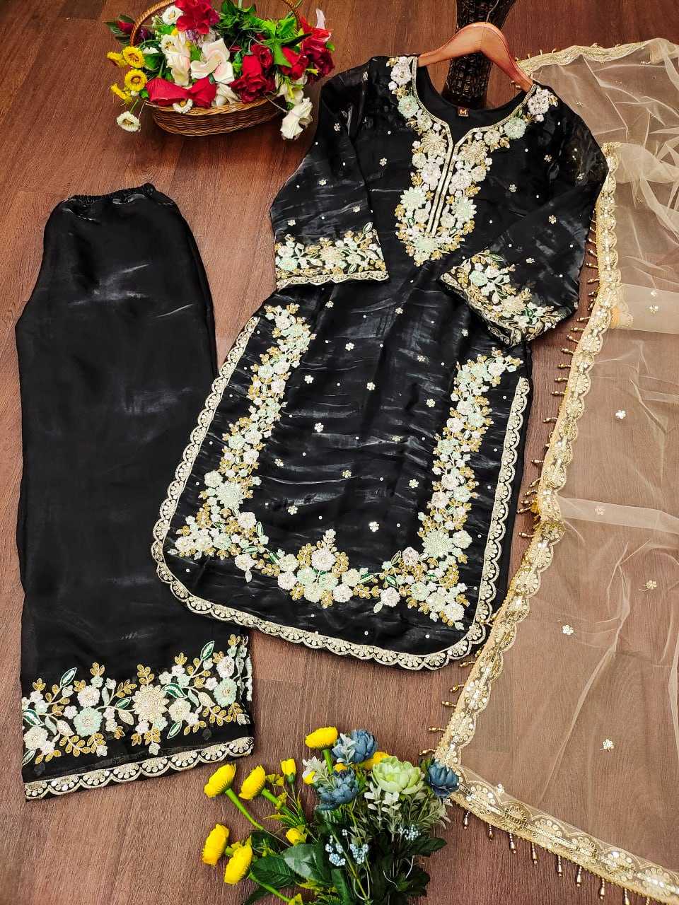 Ynf Jimmy Choo RIN232 81 Suits & Dresses Wholesale Embroidery Suits Party wear suits Manufacturer