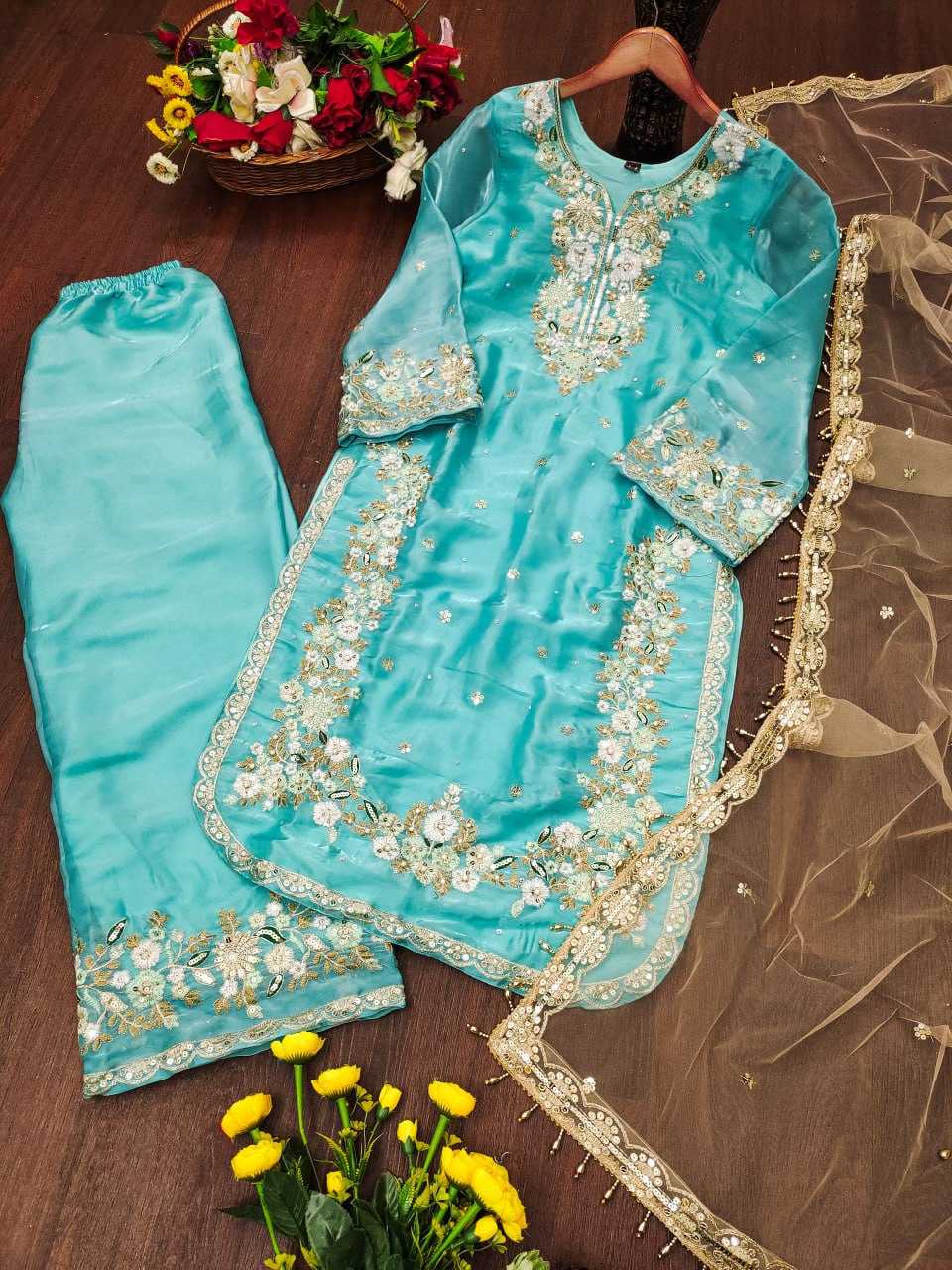 Ynf Jimmy Choo RIN232 81 Suits & Dresses Wholesale Embroidery Suits Party wear suits Manufacturer