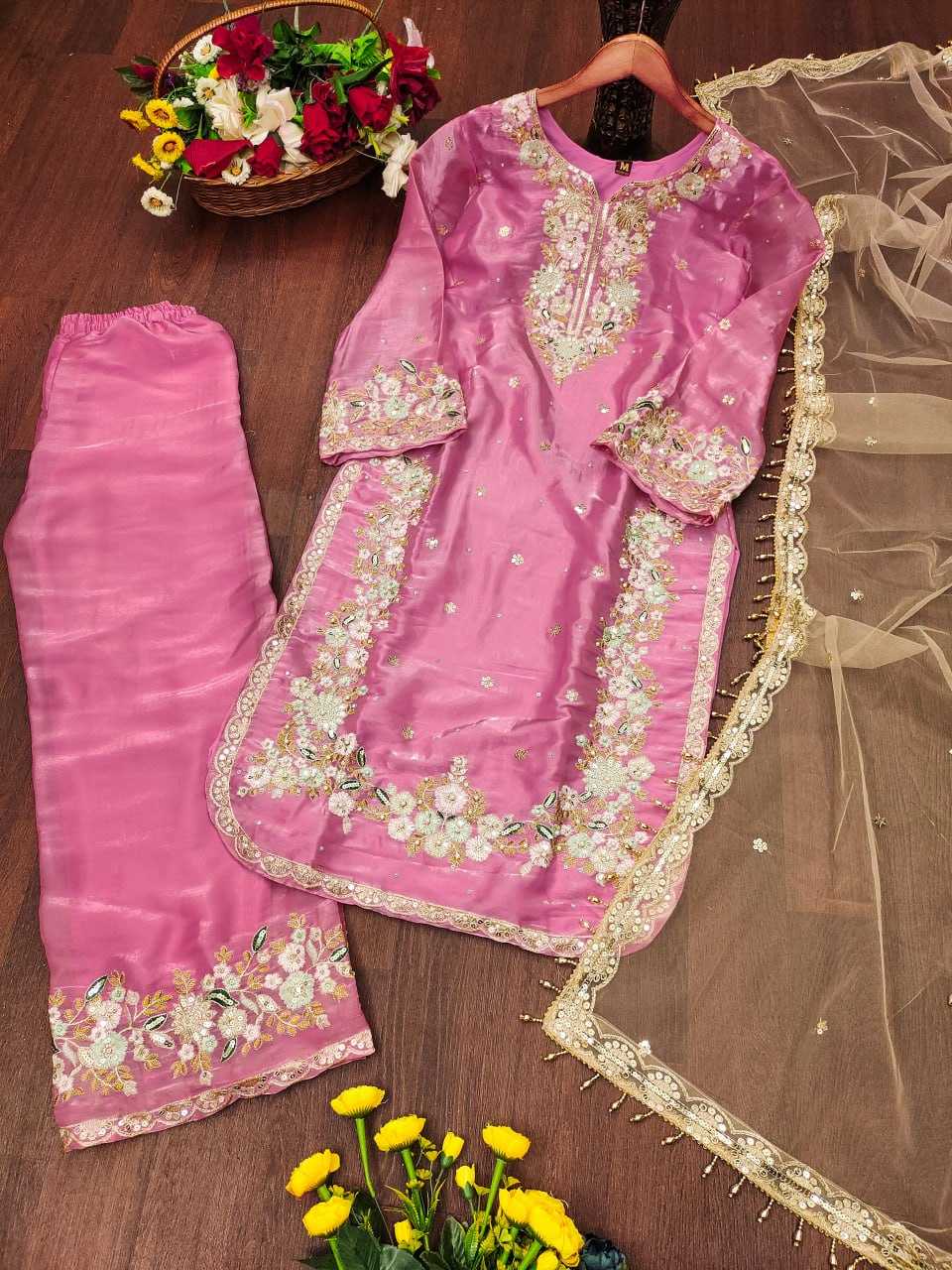Ynf Jimmy Choo RIN232 81 Suits & Dresses Wholesale Embroidery Suits Party wear suits Manufacturer