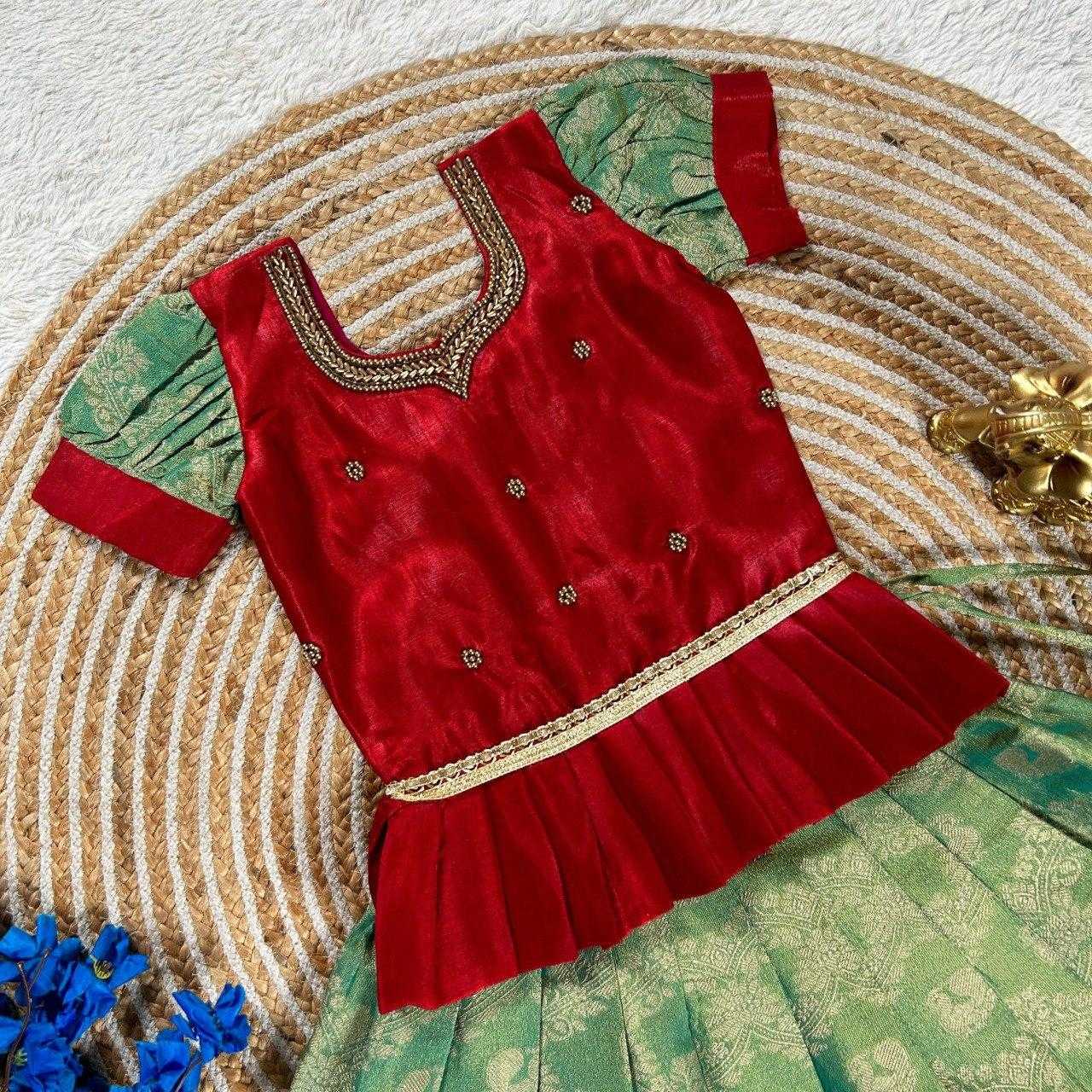 Ynf Kanjivaram Silk KESH505 330 Kids Wear Wholesale Kids Lehenga Kids Lehenga Choli Baby Girl Lehenga Manufacturer