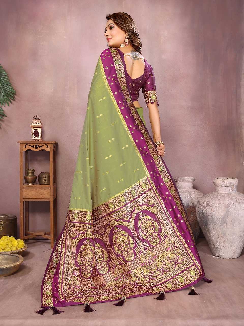 Ynf Kanjivaram Silk RIN144 sarangi Silk Sarees Wedding Collections Festive Collections Wholesale Handloom Sarees Zari Border Silk Sarees Manufacturer